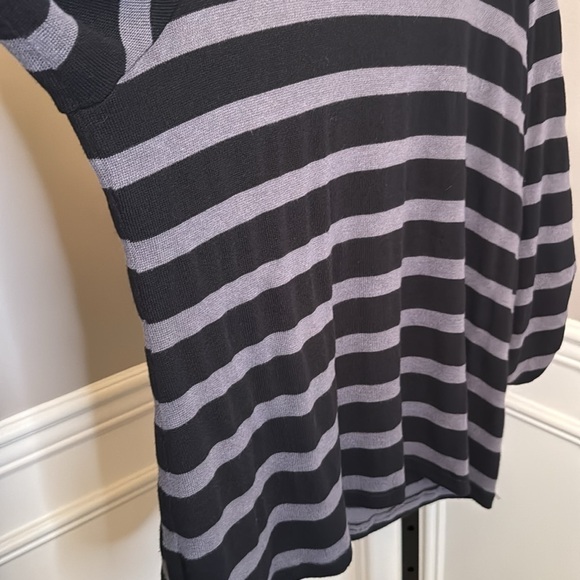 INC international concepts black and gray striped cowl neck sweater size 2X - Picture 7 of 8